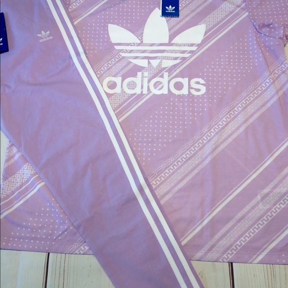 LAST ONE purple adidas original leggings tshirt - Picture 5 of 6